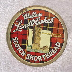 5/$35 Vintage Wallace Land O  Lakes Scotch Shortbread Tin